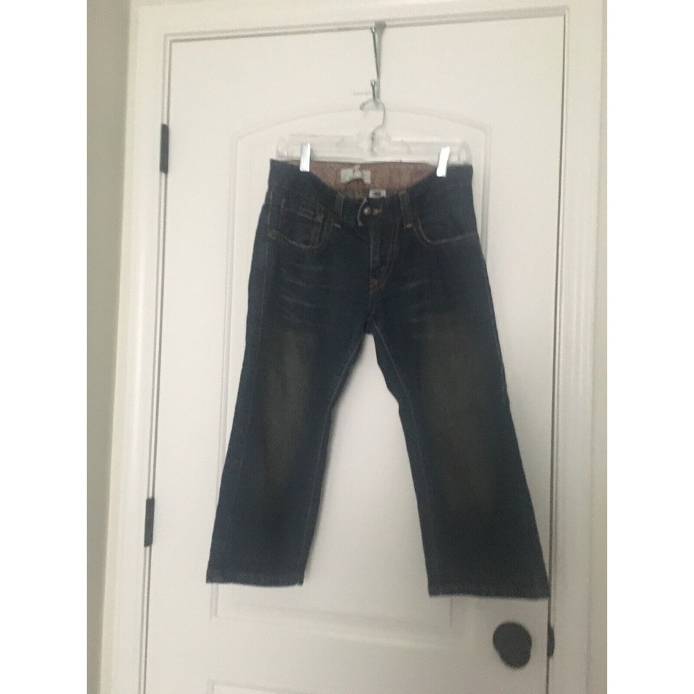 Levi's 505 Slouch Crop Capri Blue Denim Jeans Pants Women's Size 9